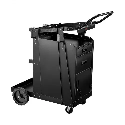 VEVOR Mobiler Werkstattwagen, Schweißwagen mit 2 Schubladen & abschließbarem Schrank, 158 kg Gewichtskapazität, 360° schwenkbare Räder, Schweißgerätewagen für MIG-Schweißgerät, Plasmaschneider VEVOR Mobiler Werkstattwagen, Schweißwagen mit 2 Schubladen & abschließbarem Schrank, 158 kg Gewichtskapazität, 360° schwenkbare Räder, Schweißgerätewagen für MIG-Schweißgerät, Plasmaschneider