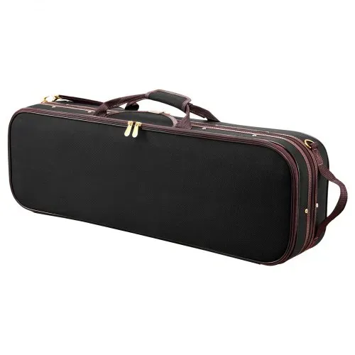 VEVOR 4/4 Violinenkoffer in voller Größe, eingebautes Hygrometer, Geigenkoffer, Reisetragetasche, mit Weichfutter, Schultergurten, kratzfest, professionelle längliche Form, für Violine, schwarz – Bild 9