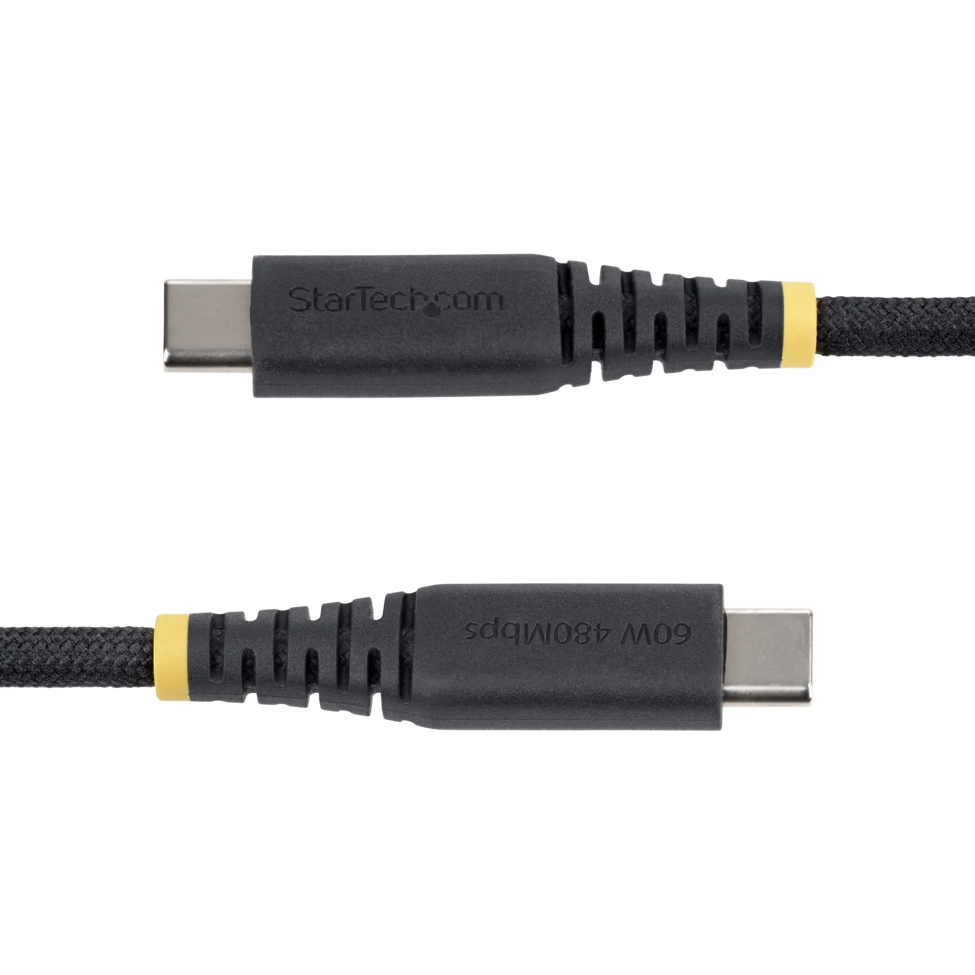 StarTech.com 30cm USB-C Ladekabel, 60W (3A) PD, Zweischichtiger Geflochtener Mantel aus Nylon-TPE, Robustes USBC Laptop Ladekabel, USB 2.0 Schnellladekabel – Bild 3