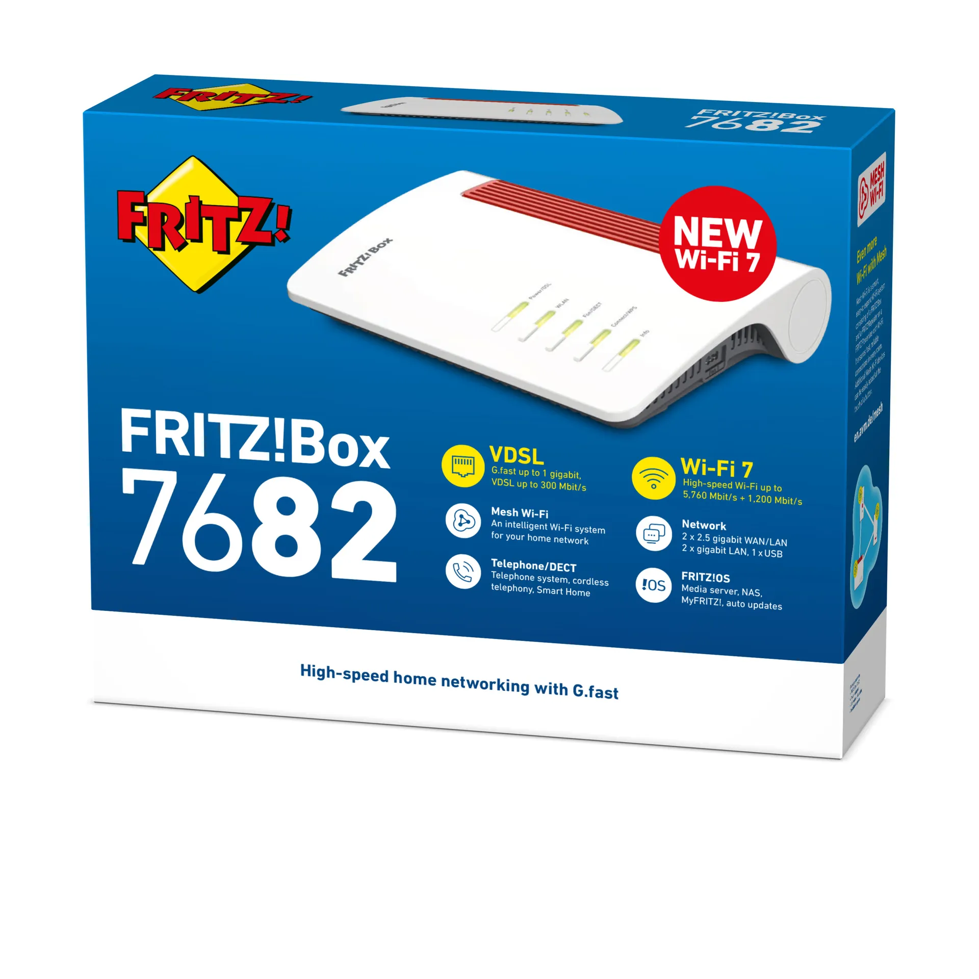 Box 7682 WLAN-Router 2.5 Gigabit Ethernet Dual-Band (2,4 GHz/5 GHz) Weiß – Bild 5