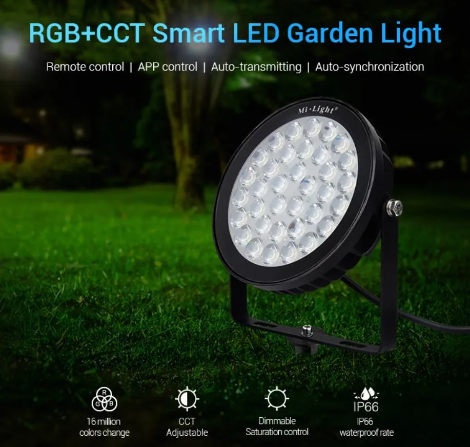 MiBoxer FUTC05 LED Garten Lampe 25W RGB-WW (RGB-CCT) mit Funk IP66 230V MiBoxer FUTC05 LED Garten Lampe 25W RGB-WW (RGB-CCT) mit Funk IP66 230V