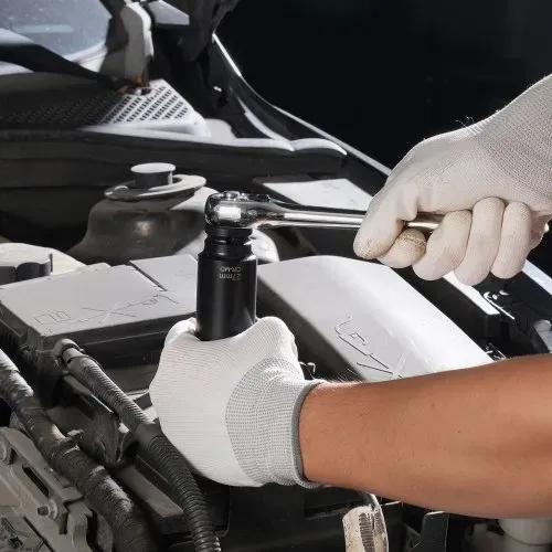 VEVOR Schlagschraubensatz Steckschlüsselsatz 3/8 Zoll & 1/2 Zoll Antrieb 130 tlg. SAE & metrischer Steckschlüsselsatz, 6-Kant Cr-Mo Legierungsstahl für Auto-Reparaturen mit Aufbewahrungskoffer – Bild 7