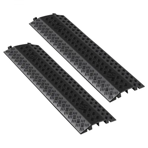 VEVOR 975 mm Kabelbrücke, 7938 kg/Achstragkraft, Hochleistungs-Überfahrschutz aus PP, Stolperschutz, Bodenabdeckungen, für Bereiche mit hoher Schwelle, Zuhause, Büro, Lager, 2er-Pack VEVOR 975 mm Kabelbrücke, 7938 kg/Achstragkraft, Hochleistungs-Überfahrschutz aus PP, Stolperschutz, Bodenabdeckungen, für Bereiche mit hoher Schwelle, Zuhause, Büro, Lager, 2er-Pack