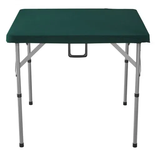 VEVOR Mahjong-Tisch, Klappbarer Kartentisch für 4 Spieler mit Verschleißfester Grüner Tischplatte, Tragbarer, Zweifach Quadratischer Dominotisch mit Tragegriff 86 x 86 x 74 cm Domino-Tisch – Bild 8