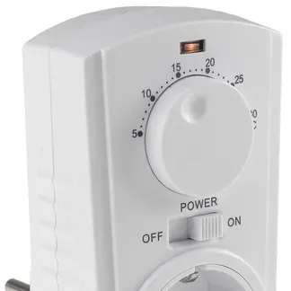 Steckdosen-Thermostat “ST-35 ana” max. 3500W, 5-30°C, AUS/AUTO, 230V Steckdosen-Thermostat “ST-35 ana” max. 3500W, 5-30°C, AUS/AUTO, 230V