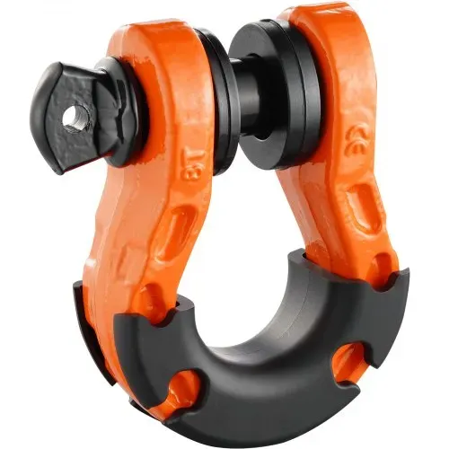 VEVOR 3/4 Zoll D-Ring-Schäkel, 2er-Pack Schäkel aus legiertem Stahl, 30 Tonnen Bruchfestigkeit, mit 7/8 Zoll Schraubstift, Isolatoren und Unterlegscheiben, robuster Bergungsschäkel für Geländefahrzeuge für Jeep-Trucks, orange – Bild 8