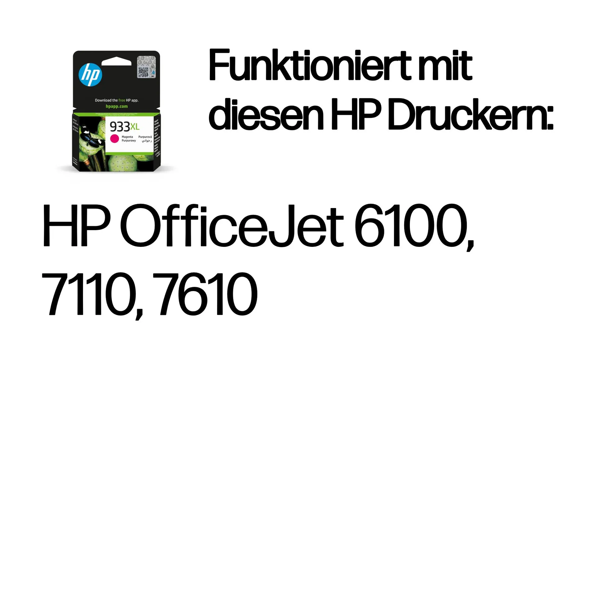HP 933XL Magenta Original Tintenpatrone mit hoher Reichweite – Bild 2