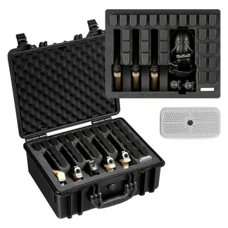 VEVOR Hartschalenkoffer für 5 Pistolen, Pistolenkoffer mit XPE-Schaumstoffeinlage 475x415x215 mm, Wasserdichter Kurzwaffenkoffer mit Anpassbarem Innenraum & Tragegriff, für Pistole Objektive Kamera VEVOR Hartschalenkoffer für 5 Pistolen, Pistolenkoffer mit XPE-Schaumstoffeinlage 475x415x215 mm, Wasserdichter Kurzwaffenkoffer mit Anpassbarem Innenraum & Tragegriff, für Pistole Objektive Kamera