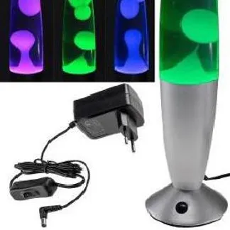 Lavalampe „CTL Funky-Si LED“ 34cm RGB Wasser & Wachs: Klar, Body: Silber Lavalampe „CTL Funky-Si LED“ 34cm RGB Wasser & Wachs: Klar, Body: Silber