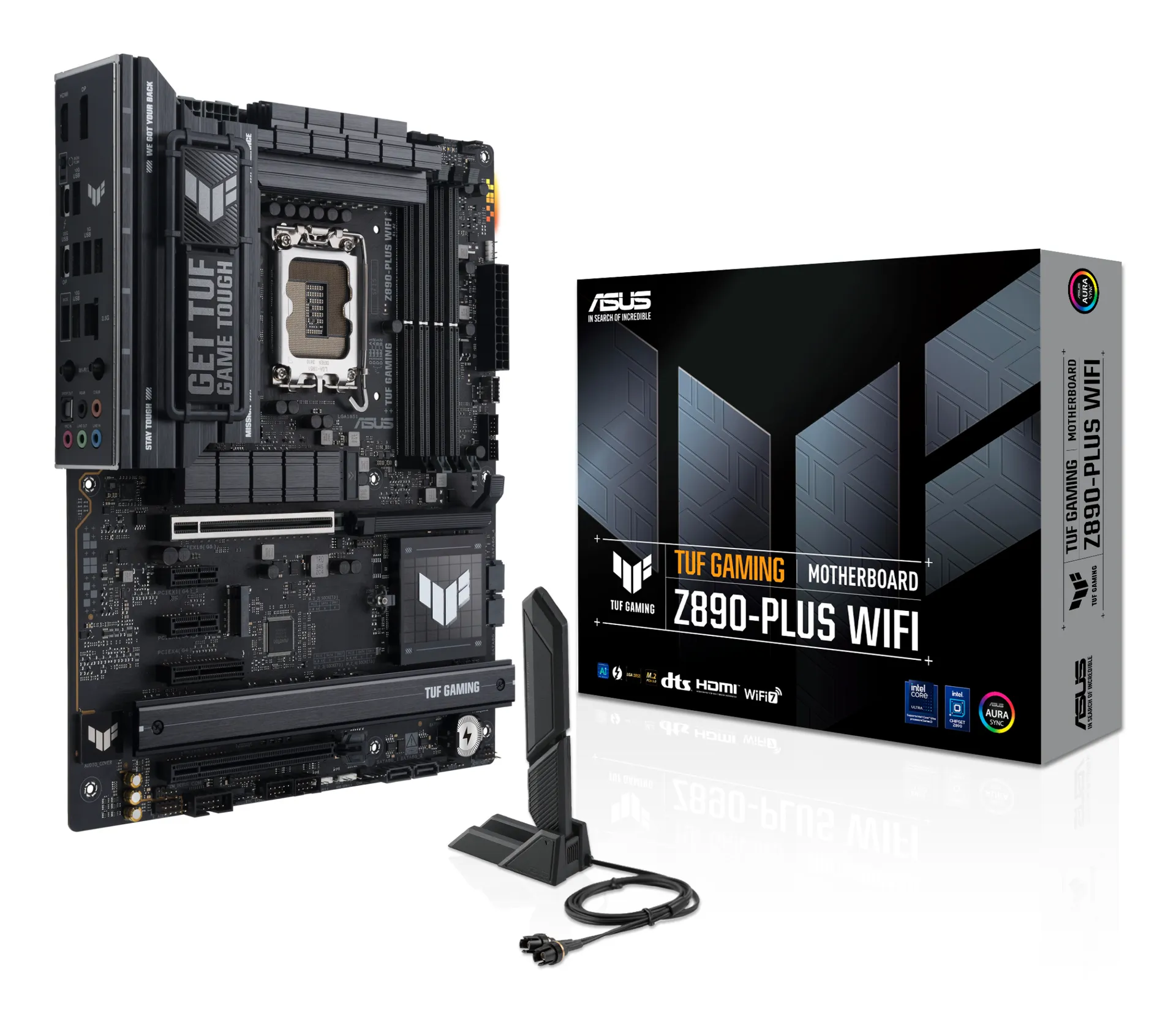 ASUS TUF GAMING Z890-PLUS WIFI Intel Z890 LGA 1851 (Socket V1) ATX ASUS TUF GAMING Z890-PLUS WIFI Intel Z890 LGA 1851 (Socket V1) ATX