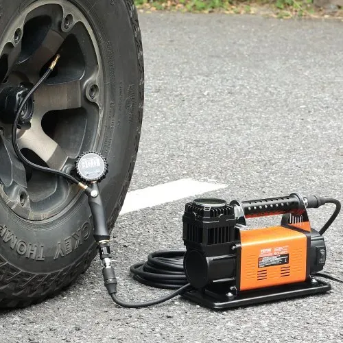 VEVOR 12 V Hochleistungs-Luftkompressor – mit digitalem Druckmesser, Reifenfüllset, tragbarer Reifenfüller mit 7,06 CFM, 150 PSI Offroad-Luftpumpe mit Adaptern für LKWs, Autos, SUVs, Allradfahrzeuge und Wohnmobile – Bild 7