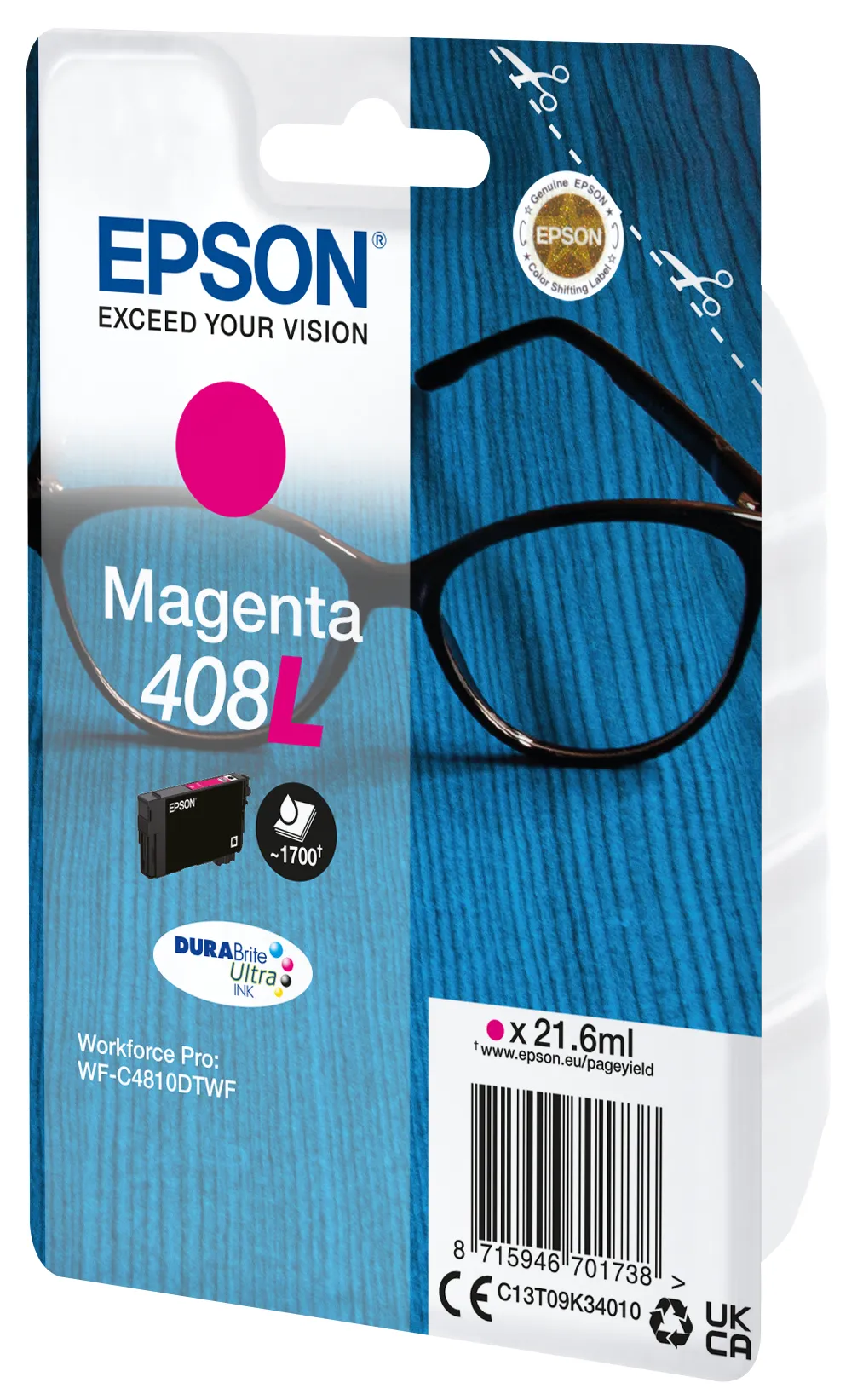 Epson Singlepack Magenta 408L DURABrite Ultra Ink – Bild 2