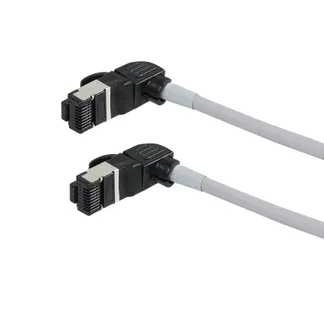 Patchkabel RJ45, CAT6A 500Mhz, 0.15m, grau, S/FTP, slimline rund d=4,5mm, TPE/LSZH(Superflex), AWG28, mit CAT7 Rohk., drehbarer Stecker, Synergy21 Patchkabel RJ45, CAT6A 500Mhz, 0.15m, grau, S/FTP, slimline rund d=4,5mm, TPE/LSZH(Superflex), AWG28, mit CAT7 Rohk., drehbarer Stecker, Synergy21