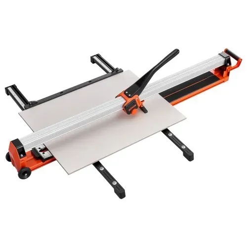 VEVOR Fliesenschneider 1200 mm, Fliesenschneidmaschine mit Schiene & Gleitkopf, Präzisions-Ausrichtungshilfe, Wolframkarbid-Schneidscheibe, Stützbeine mit Rädern, Keramik-, Boden- & Wandfliesen – Bild 8