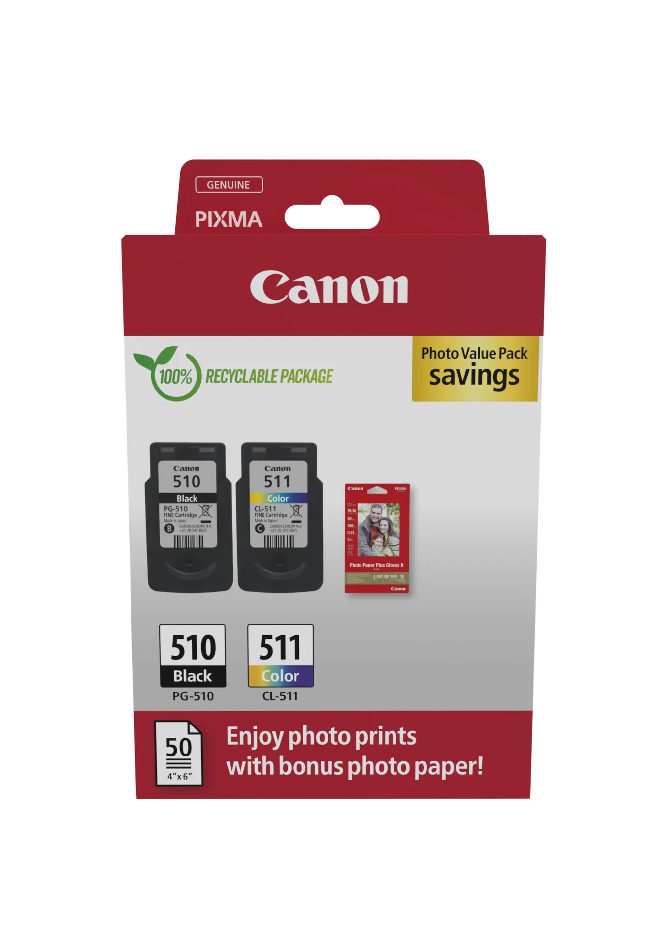 Canon PG-510/CL-511 Photo Value Pack Canon PG-510/CL-511 Photo Value Pack