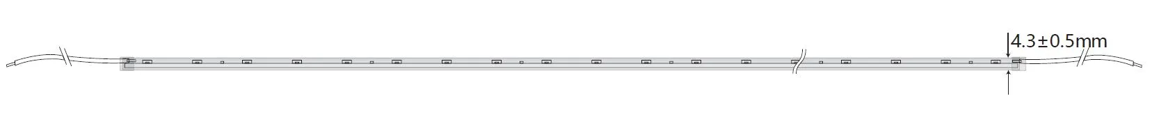 Synergy 21 LED Flex Strip 4020 - 60 NW DC24V 24W IP65 CRI>90 sideview – Bild 3