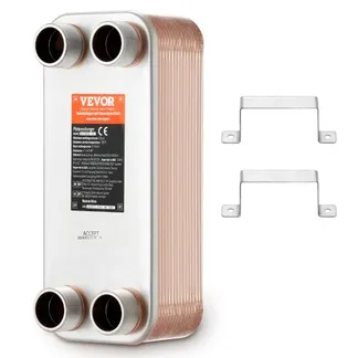 VEVOR 30 Plattenwärmetauscher 4×1-1/4Zoll MNPT-Anschlüsse 316L Edelstahl VEVOR 30 Plattenwärmetauscher 4×1-1/4Zoll MNPT-Anschlüsse 316L Edelstahl