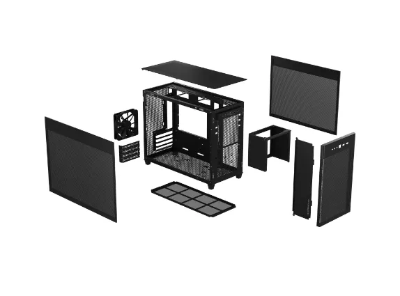 ASUS PRIME AP201 MicroATX Mini Tower Schwarz – Bild 2