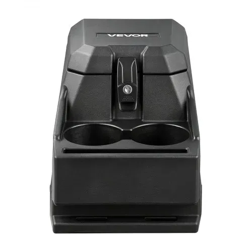 VEVOR Staufachbox Mittelkonsole für Polaris Ranger & Can-Am Defender 17–26, Abschließbare Aufbewahrungsbox aus HDPE mit Getränkehalter und Handyhalterung, Innenliegenden Abflusslöchern, Schwarz – Bild 10