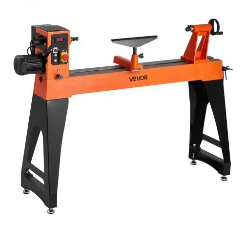 VEVOR Drechselbank, 2 PS, Drechselmaschine mit variabler Drehzahl von 0 bis 3200 U/min, Drehtischmaschine 457x1020 mm Werkbank, Drehbank, für mittlere bis große Holzbearbeitungsprojekte – Bild 10