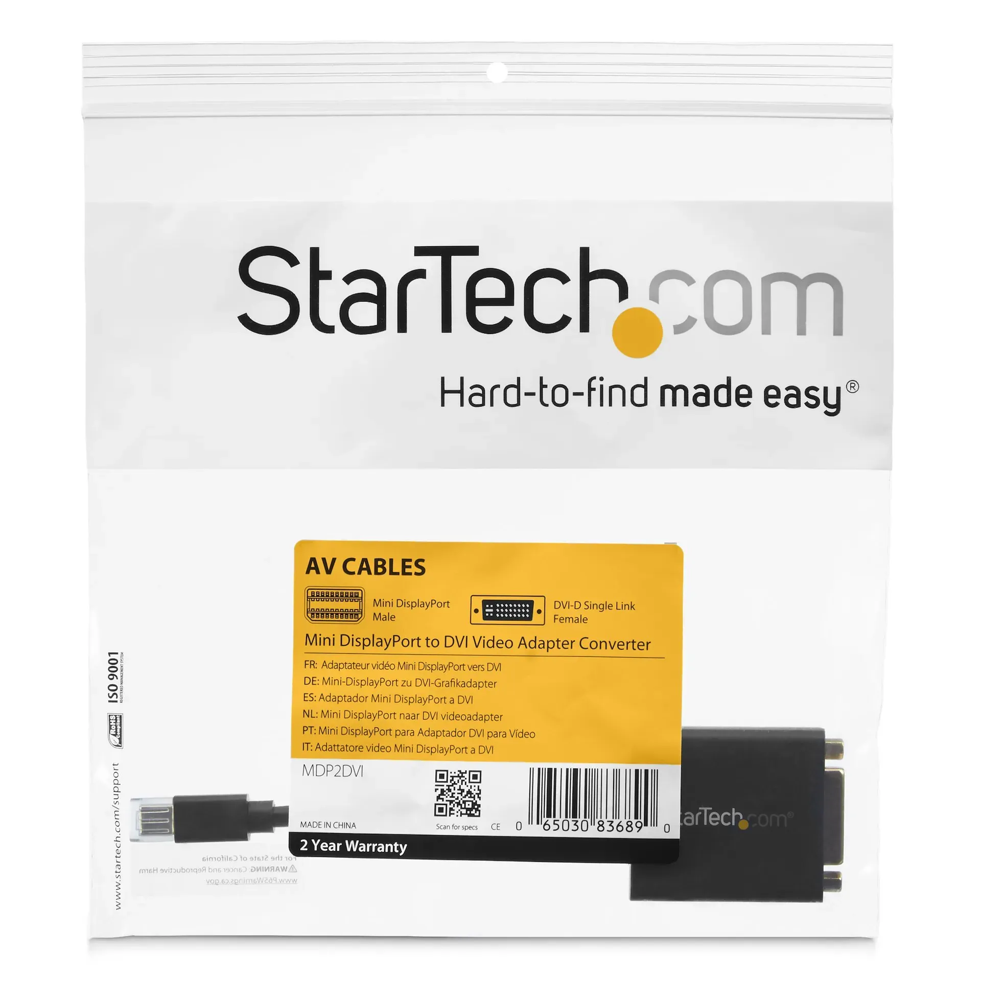 StarTech.com Mini DisplayPort auf DVI Adapter / Konverter (St/Bu) – Bild 6