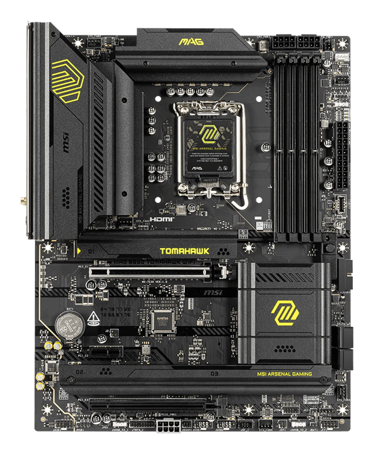 MSI MAG B860 TOMAHAWK WIFI Motherboard Intel B860 LGA 1851 (Socket V1) ATX MSI MAG B860 TOMAHAWK WIFI Motherboard Intel B860 LGA 1851 (Socket V1) ATX
