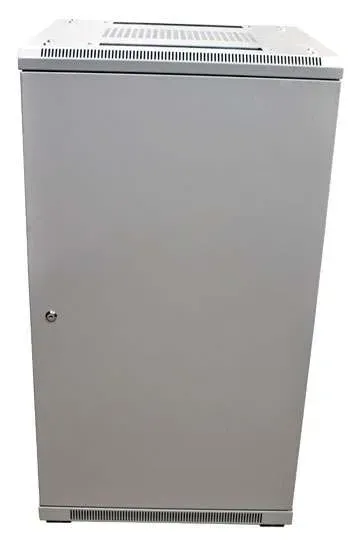 ALLNET 19"Schrank, 12HE, B600/T 600mm, Glastür, Lichtgrau, SNB-Serie, – Bild 2