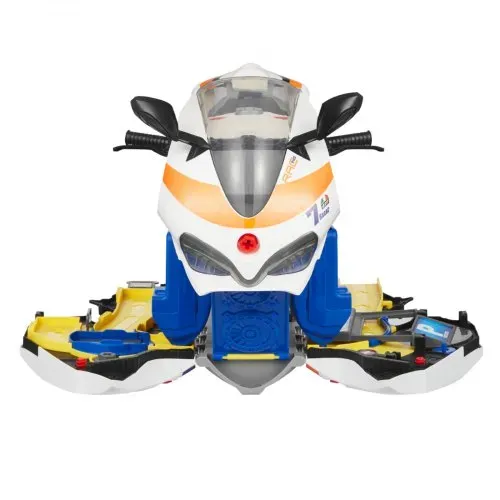 VEVOR Motorradmotor-Spielzeug, 25-teilig, Motorradmechaniker-Spielzeug mit abnehmbaren Teilen, Lichtern & Geräuschen, simuliertes Fahren & Rennstreckenrennen, für Kinder ab 3 Jahren, Gelb – Bild 9