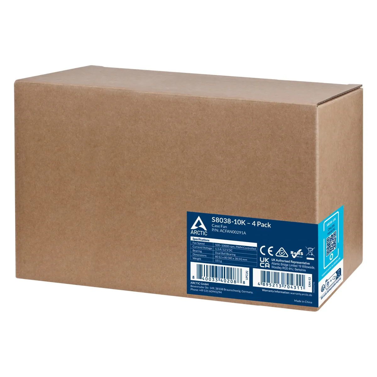 ARCTIC S8038-10K - 80 mm Server-Lüfter - 4 Stück – Bild 6