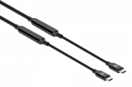 Manhattan 355971 USB Kabel USB 3.2 Gen 2 (3.1 Gen 2) 5 m USB C Schwarz – Bild 2