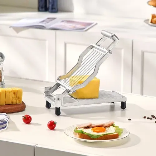 VEVOR Käseschneider mit Draht, 0,39" und 0,78" Cheeser Butterschneideklinge, abnehmbarer Käsehobeldraht, kommerzieller Käsehobel aus Aluminiumlegierung mit Messerdraht aus 316 Edelstahl, zum Kochen in der Küche – Bild 7