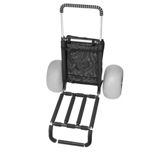 VEVOR Strandkarre Bollerwagen Sandwagen, Strandwagen 74,84 kg Tragkraft, Zusammenklappbarer Sandwagen aus Aluminium 685 bis 1135 mm Einstellbare Höhe, Robuster Wagen für den Strand – Bild 10