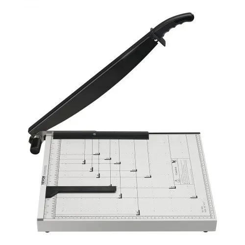 VEVOR Papierschneider Hebelschneider, 457,2 mm Max. Schnittbreite Manuelle Papierschneidemaschine, 15 Blätter Kapazität, mit Schutzschiene / Klingenarretierung für Karton / Pappe, Papierschneider – Bild 9