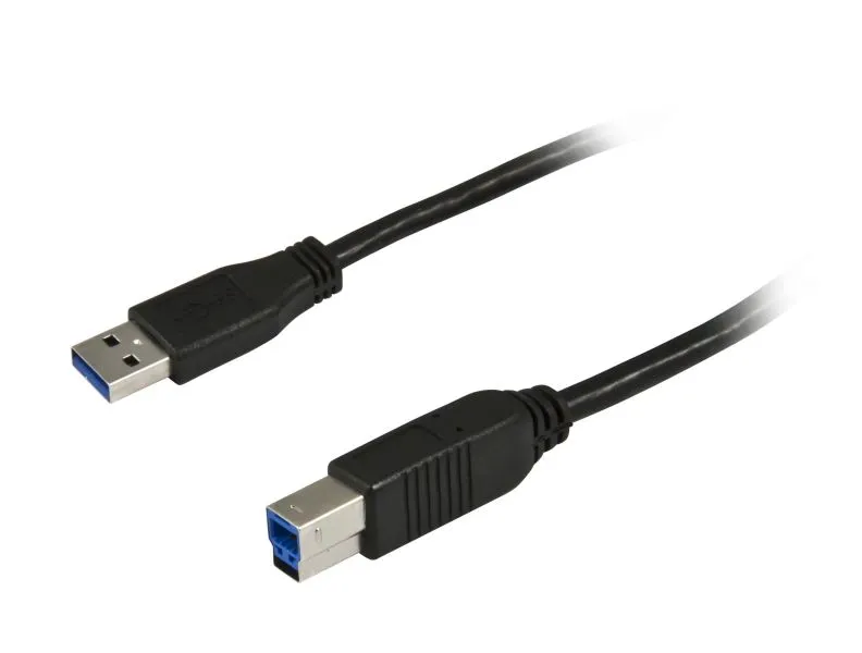 Kabel USB, A(St) => B(St), 5.0m, USB3.0, schwarz, Synergy 21, Kabel USB, A(St) => B(St), 5.0m, USB3.0, schwarz, Synergy 21,