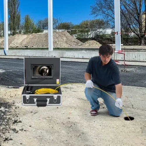 VEVOR Kanalkamera mit 512-Hz-Ortung, 30 m, 9-Zoll-Rohrinspektionskamera mit Selbstnivellierung, 36-facher Zoom, Endoskop mit 12 LEDs, 32-GB-Karte, IP68 wasserdichte Schlangenkamera für Kanalrohre – Bild 7