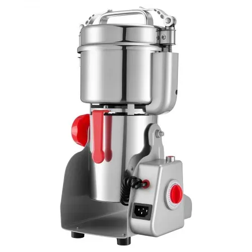 VEVOR Elektrische Getreidemühle 800 g, Getreidemühle 2100 W Edelstahl, Gewürzmühle für Trockenes Getreide Gewürze Müsli Kaffee Mais Pfeffer, Schwenktyp Pulverisiermaschine 220x190x375 mm – Bild 9