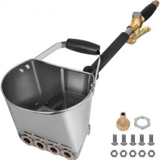VEVOR Putzwerfer 4 Jet, 4,6 lb Berufswand Mörser Sprüher, Sprühpistole 35 x 20 x 25 cm, Silber Stuck-Sprühpistole 2,1 kg, für Wände Decken Zement Mörtel Sprühmaschine VEVOR Putzwerfer 4 Jet, 4,6 lb Berufswand Mörser Sprüher, Sprühpistole 35 x 20 x 25 cm, Silber Stuck-Sprühpistole 2,1 kg, für Wände Decken Zement Mörtel Sprühmaschine