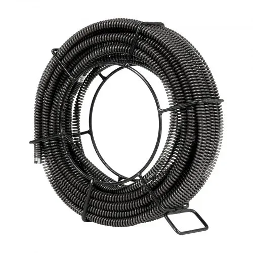 VEVOR Rohrreinigungsspirale 20 m x 16 mm, professionelles Rohrreinigungskabel mit 7 Schneidern für Rohre von 20 bis 100 mm, Hohlkern-Kanalisationsspirale für Spüle, Bodenablauf, Toilette – Bild 10