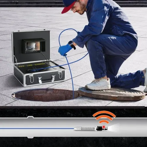 VEVOR Kanalkamera mit 512-Hz-Ortung, 30 m, 17,8 cm Rohrinspektionskamera mit DVR-Funktion, IP68-Kamera mit 12 einstellbaren LEDs, einer 16-GB-SD-Karte für Abwasserleitungen, Haus, Kanalabflussrohre – Bild 7