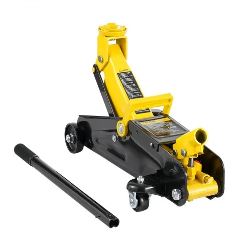VEVOR hydraulischer Rangierwagenheber Wagenheber mit niedrigem Profil 2 t, robuster hydraulischer Wagenheber aus Eisen hydraulischer Wagenheber mit Einzelkolben-Schnellhubpumpe, gelb 125,2-335 mm VEVOR hydraulischer Rangierwagenheber Wagenheber mit niedrigem Profil 2 t, robuster hydraulischer Wagenheber aus Eisen hydraulischer Wagenheber mit Einzelkolben-Schnellhubpumpe, gelb 125,2-335 mm