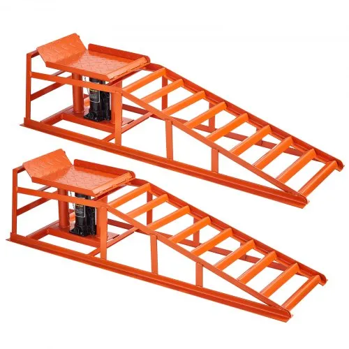 VEVOR hydraulische Autorampen Auffahrrampen 2 Stk. 27-36 cm Hubhöhe, tragbare Auto-Servicerampen für Wartung in der Garage & Ölwechsel & Reparatur von Lkw, 1 t (pro Rampe) belastbar Auffahrhilfe VEVOR hydraulische Autorampen Auffahrrampen 2 Stk. 27-36 cm Hubhöhe, tragbare Auto-Servicerampen für Wartung in der Garage & Ölwechsel & Reparatur von Lkw, 1 t (pro Rampe) belastbar Auffahrhilfe