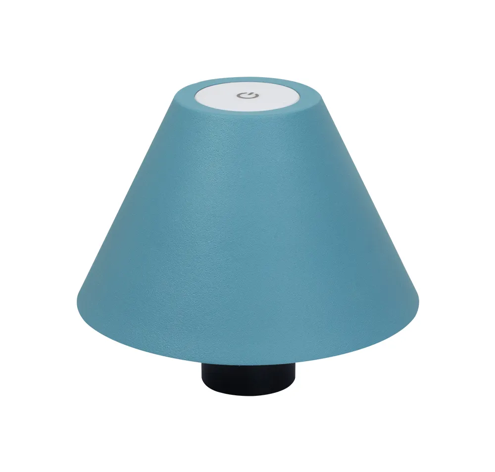 Synergy 21 LED Tischleuchte Akku für Flaschen, outdoor IP54, Touch Switch dimmbar, blau – Bild 2