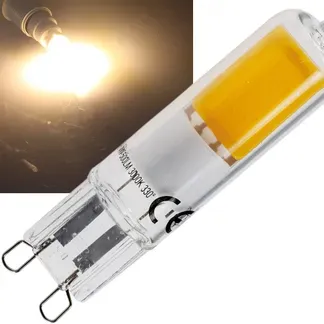 LED Stiftsockel G9, 4W, 500lm 330°, 230V, 3000k / warmweiß, Glas LED Stiftsockel G9, 4W, 500lm 330°, 230V, 3000k / warmweiß, Glas