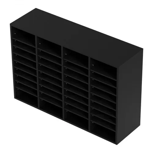 VEVOR 997 x 305 x 680 mm Briefablage Schreibtisch Organizer, 2,3–5,6 cm Einstellbar A4 Stapelbar Quer, Papierablage, Aufbewahrung Schreibtisch Ablagesystem Organisation, Ablage (Schwarz, 36 Fächer) – Bild 9