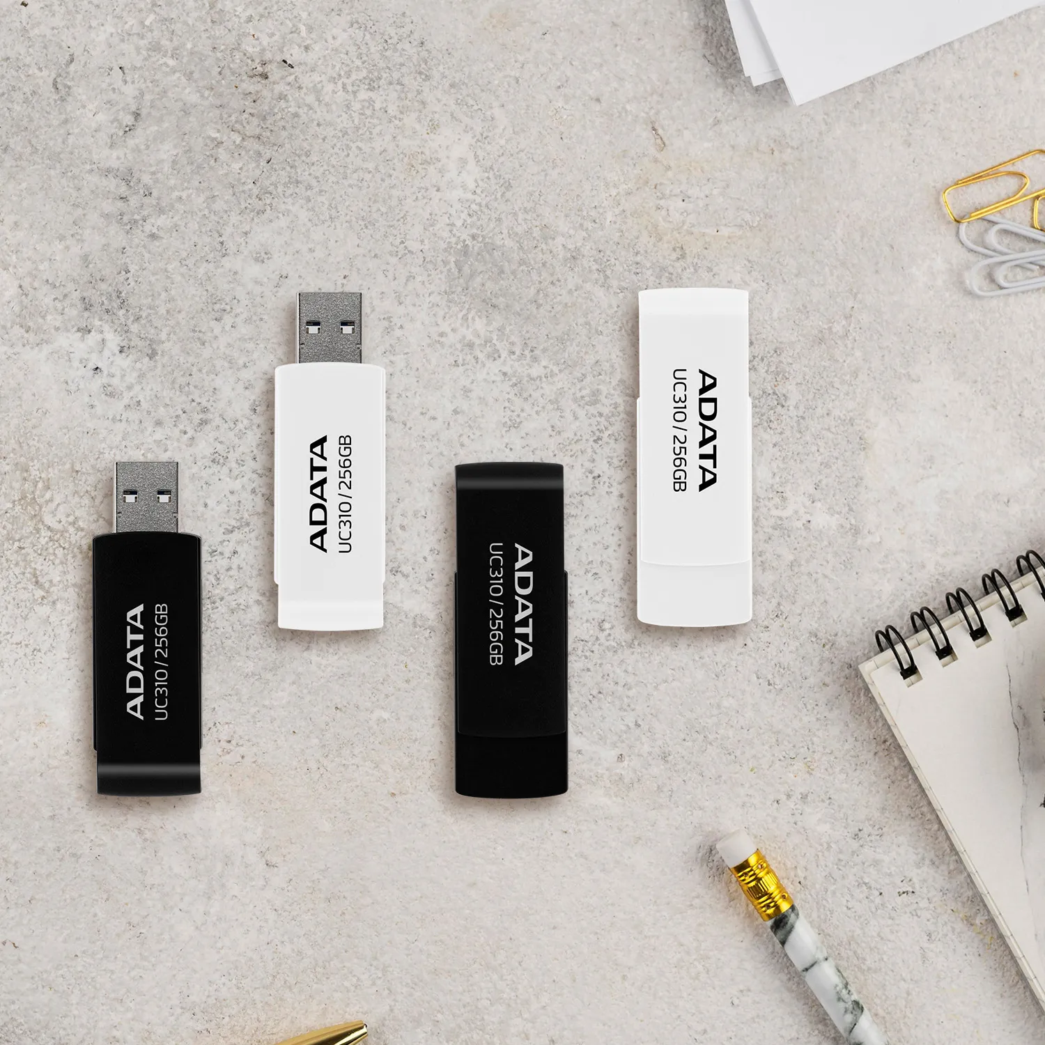 ADATA UC310 USB-Stick 256 GB USB Typ-A 3.2 Gen 1 (3.1 Gen 1) Weiß – Bild 6