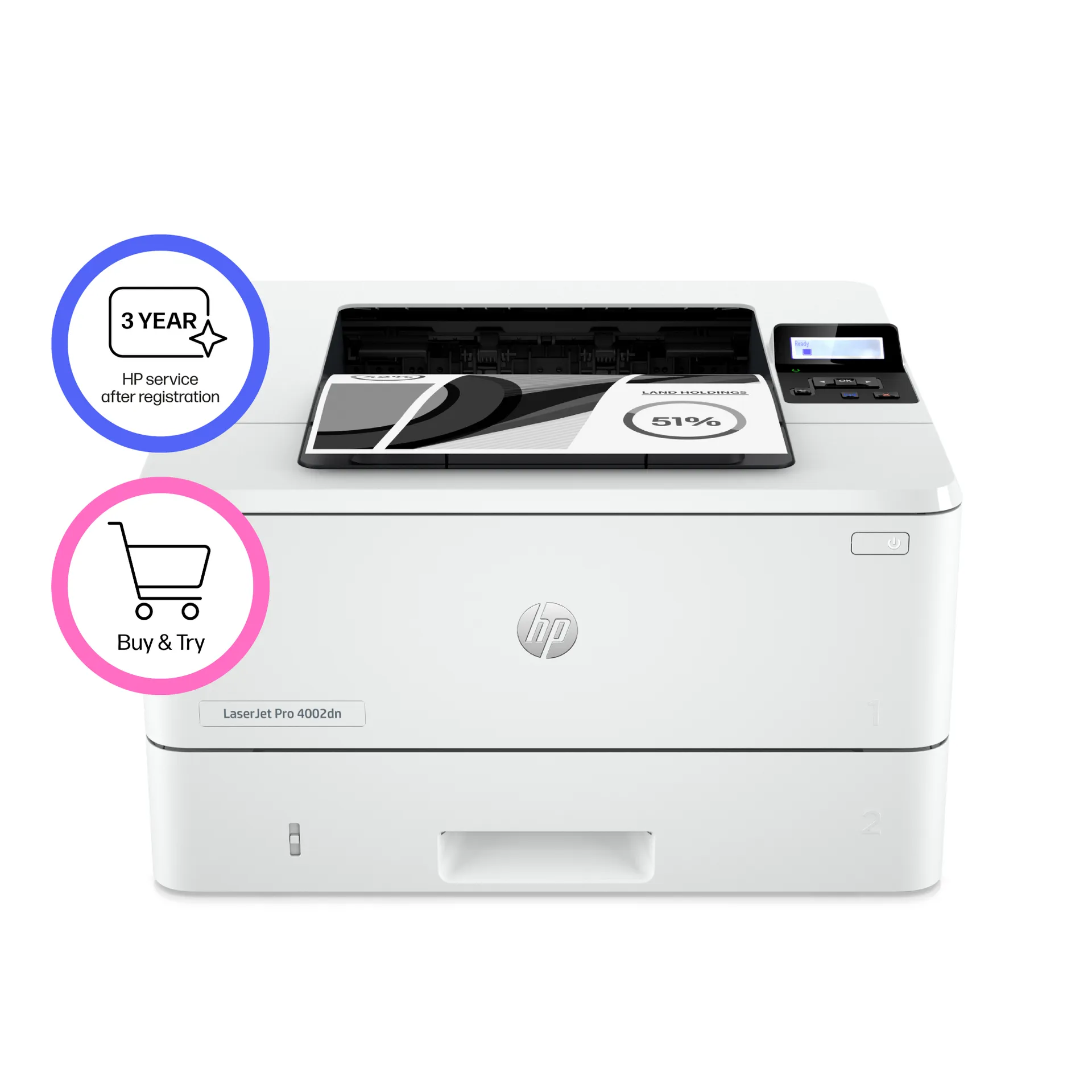 HP LaserJet Pro 4002dn Drucker – Bild 2
