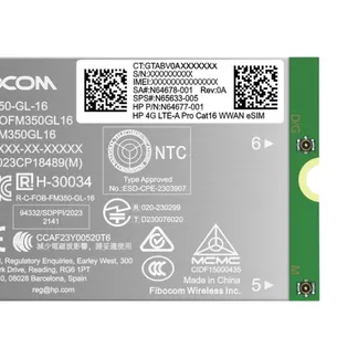 HP 4G LTE-A Pro Cat16 WWAN Schnittstellenkarte/Adapter HP 4G LTE-A Pro Cat16 WWAN Schnittstellenkarte/Adapter