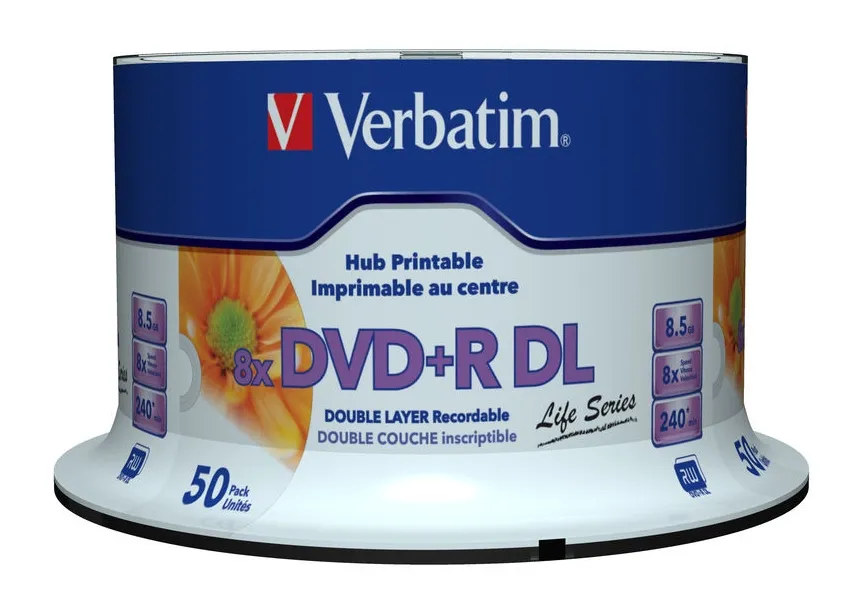 Verbatim 97693 DVD-Rohling 8,5 GB DVD+R DL 50 Stück(e) Verbatim 97693 DVD-Rohling 8,5 GB DVD+R DL 50 Stück(e)