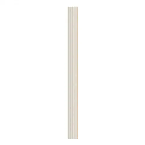 VEVOR Akustikpaneele, 8er-Set, Akustikplatten, 2450 x 166 x 9 mm, WPC-Akzent-Holzwandpaneele für moderne Innenwände, Kunstholz-Wandplatten für stilvolles Dekor & Geräuschreduzierung, Mattweiß – Bild 8