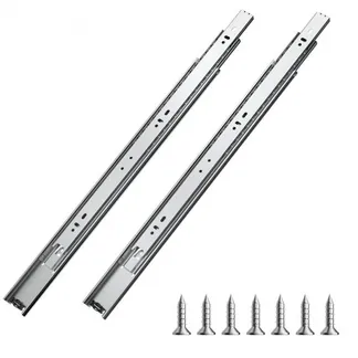 VEVOR Schubladenschienen, 45 cm, 10 Paar ausziehbare Schubladenführungen mit Kugellager, 45 kg Tragkraft, robuste seitlich montierte Kommodenschubladenführungen, Schubladenschienen für den DIY-Ersatz VEVOR Schubladenschienen, 45 cm, 10 Paar ausziehbare Schubladenführungen mit Kugellager, 45 kg Tragkraft, robuste seitlich montierte Kommodenschubladenführungen, Schubladenschienen für den DIY-Ersatz